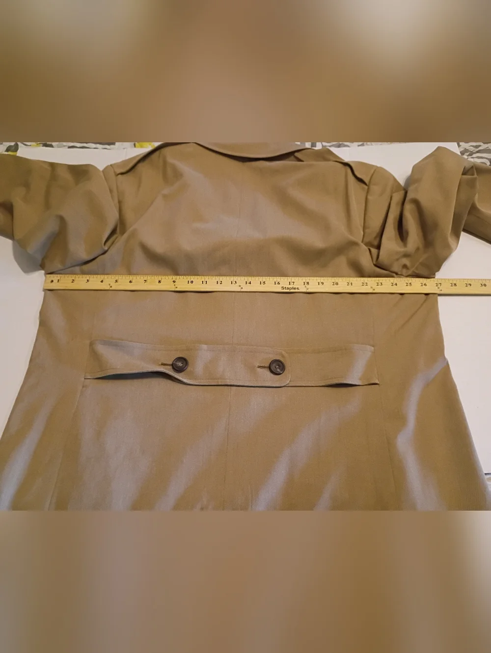 VTG Edward Pomeroy Classic Men's Long Trench Coat in Tan 2XLT‎
